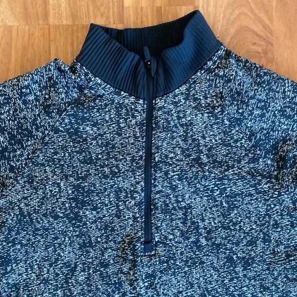 ❤️ Lululemon Rest Less Pullover Half Zip Black / White Size 6 NWOT - Picture 3 of 9